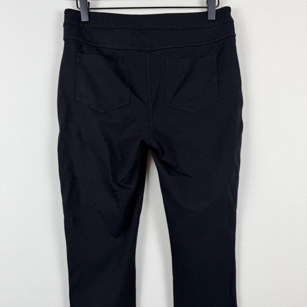 Athleta Ponte Moto Black Pants S8 Slim Fit Zip Pocket Stretch Active Travel - Picture 12 of 16